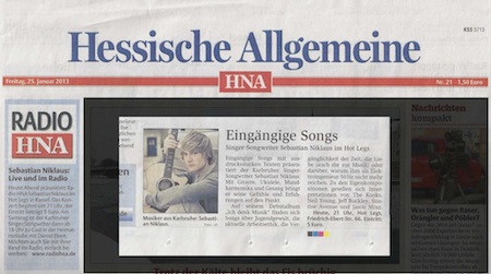 HNA, Konzertankündigung / Radio HNA