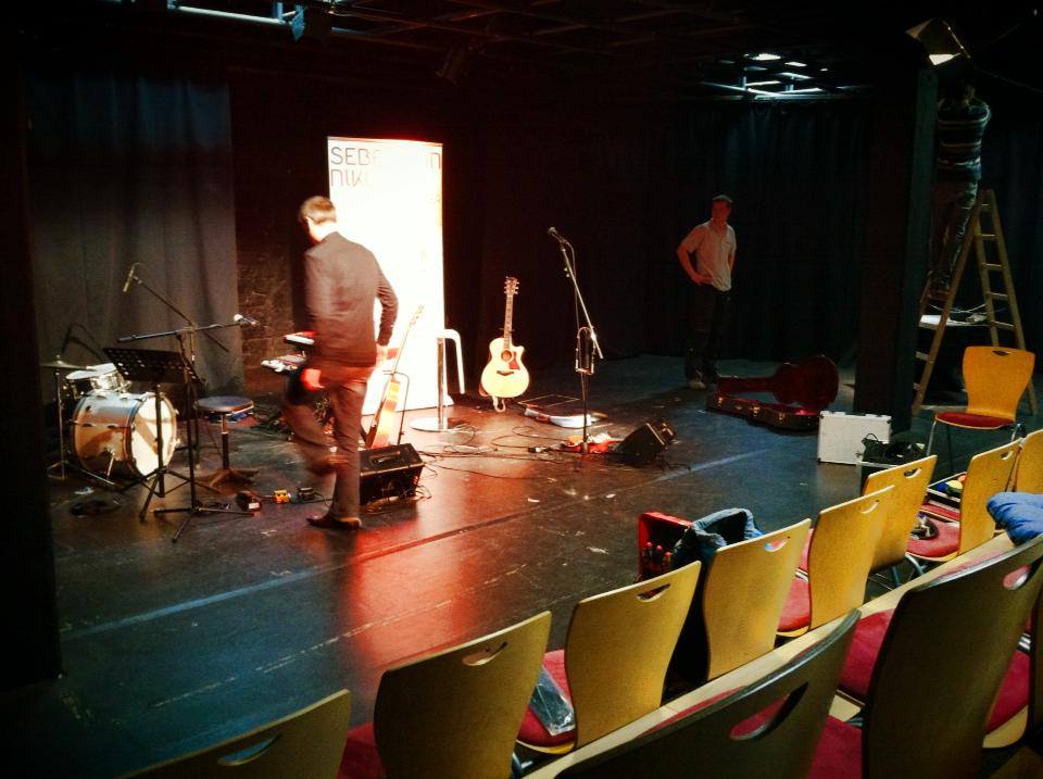 Soundcheck im Jakobustheater Karlsruhe