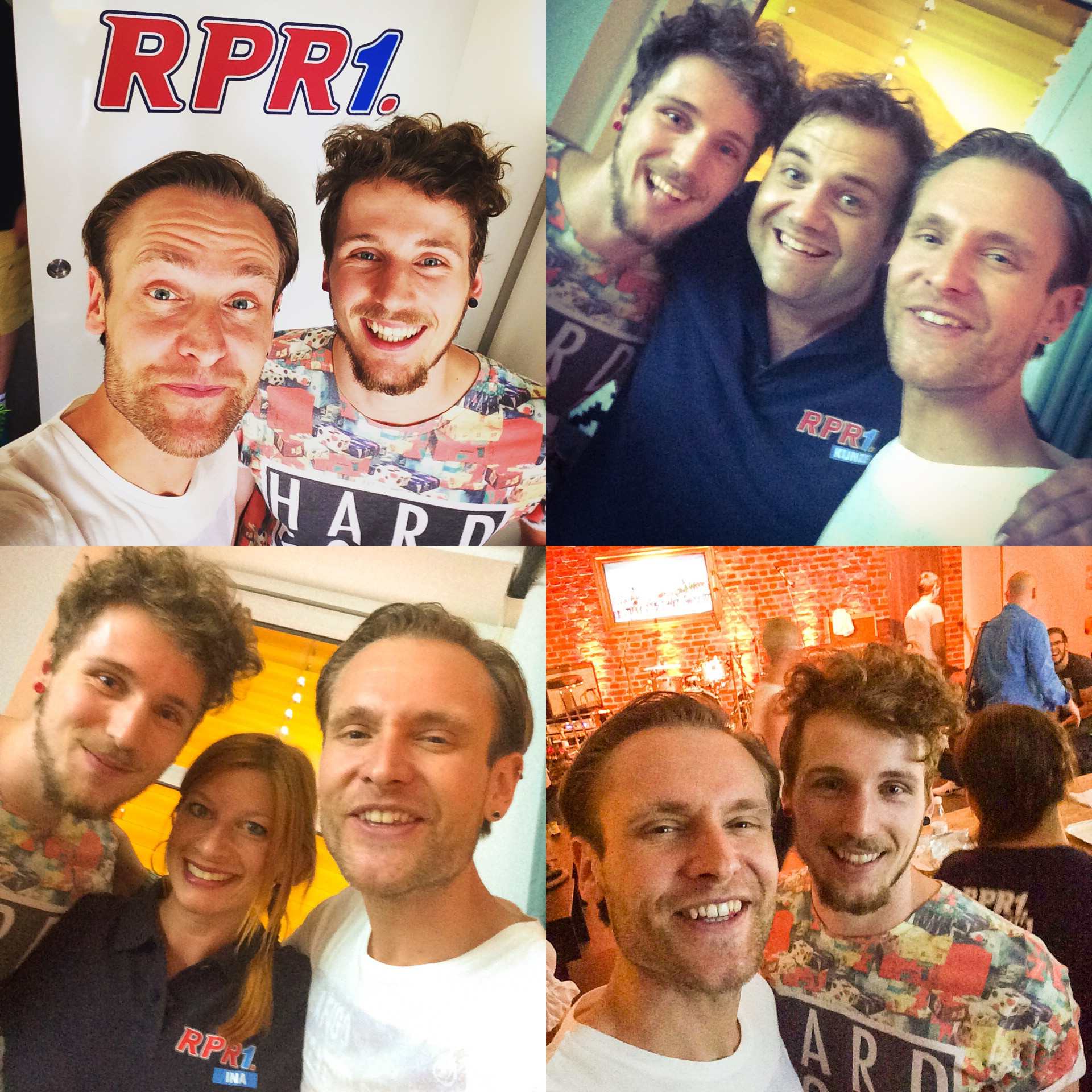 Mit meinem Drummer Charly bei RPR1 - Mit den Moderatoren Kunze und Ina :)