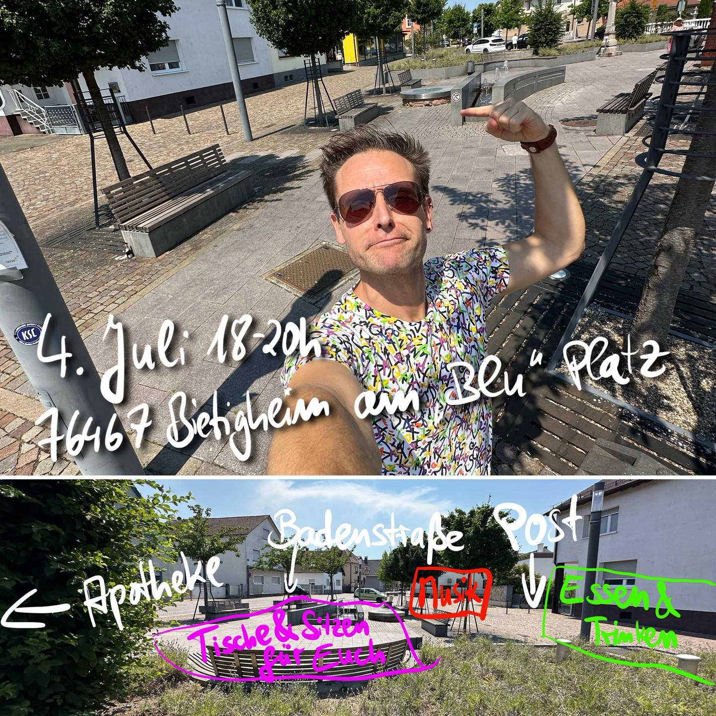 Sebastian Niklaus im Duo mit Norbert Stölzel in Bietigheim am Blu Platz Livekonzert am 4. Juli 2025 18 bis 20 Uhr Eintritt frei