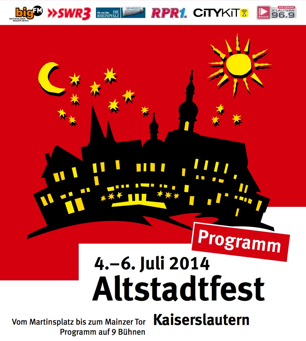Altstadtfest Kaiserslautern - 4. Juli auf der Bühne in der Salzstraße