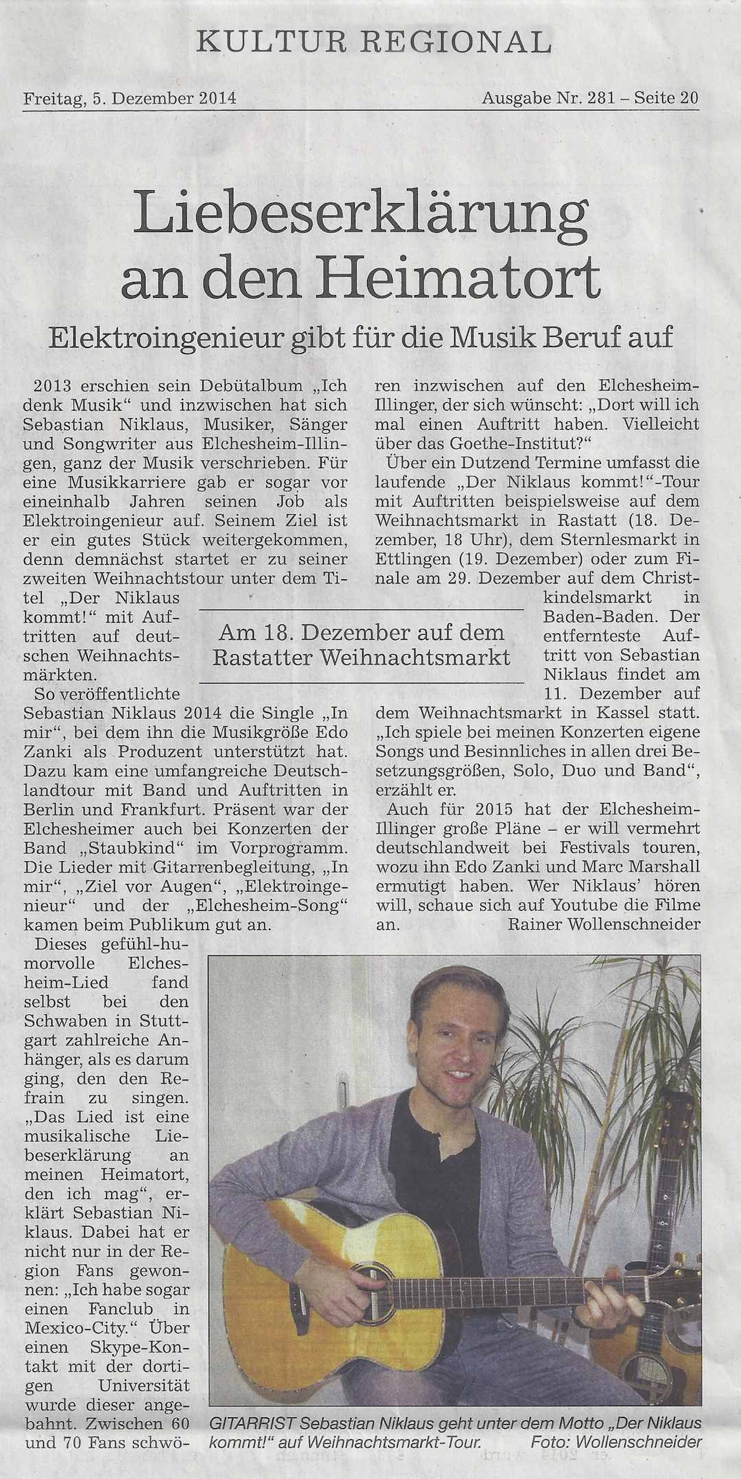 BNN Rastatt vom 05. Dezember 2014