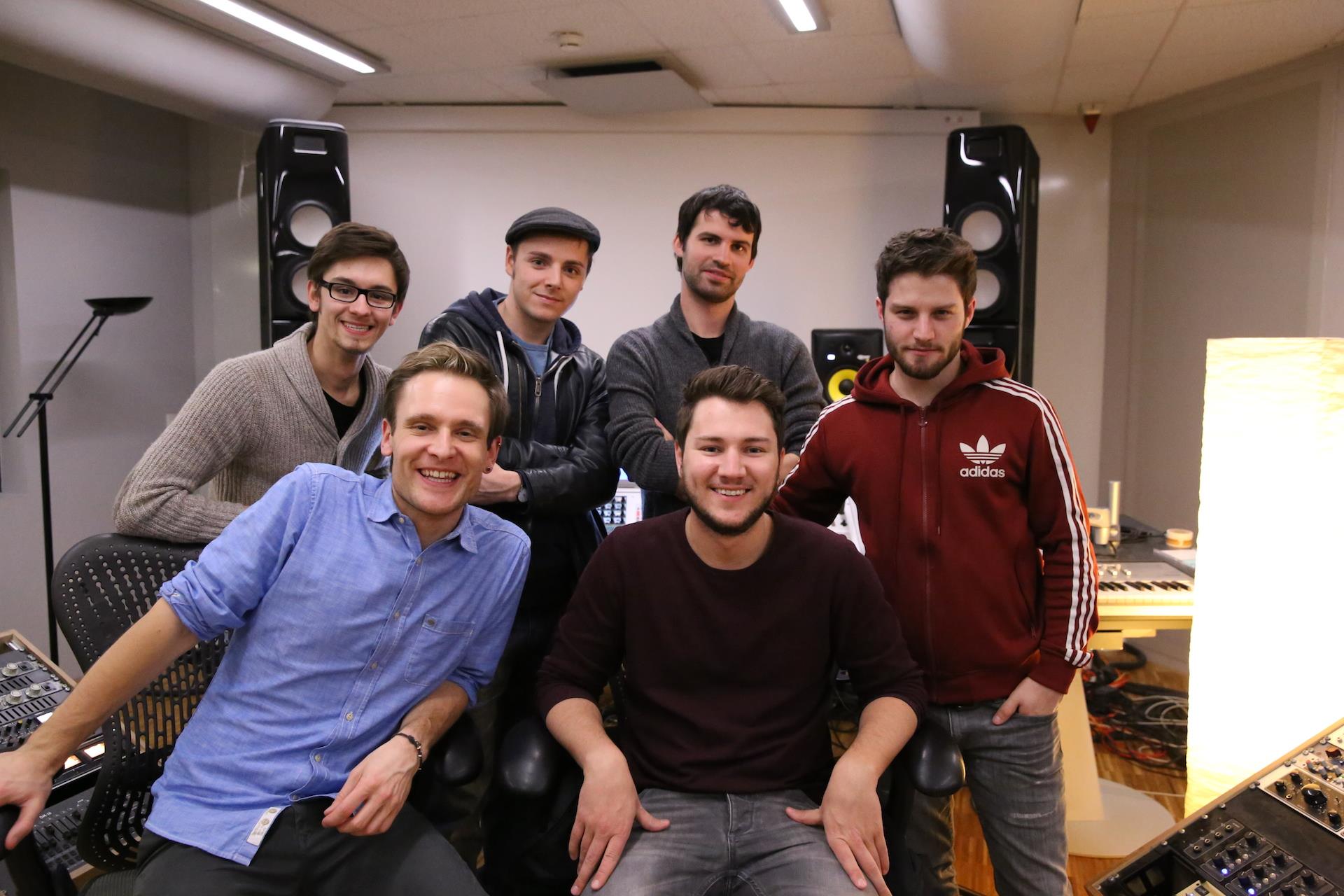 Mit meiner Band und Jonas Mengler im Studio