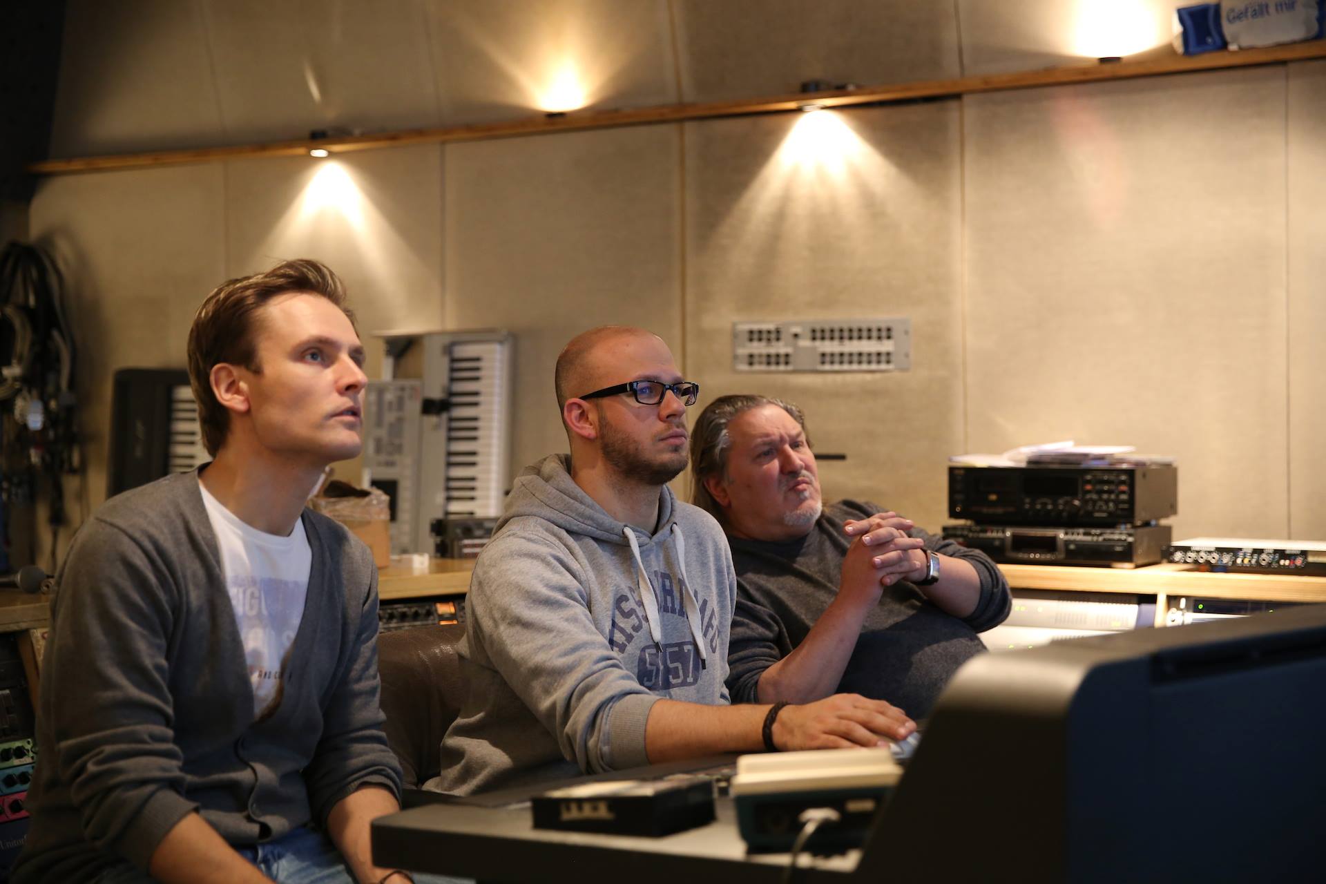 Mit Edo Zanki und Sascha Kohl im Studio in Karlsdorf