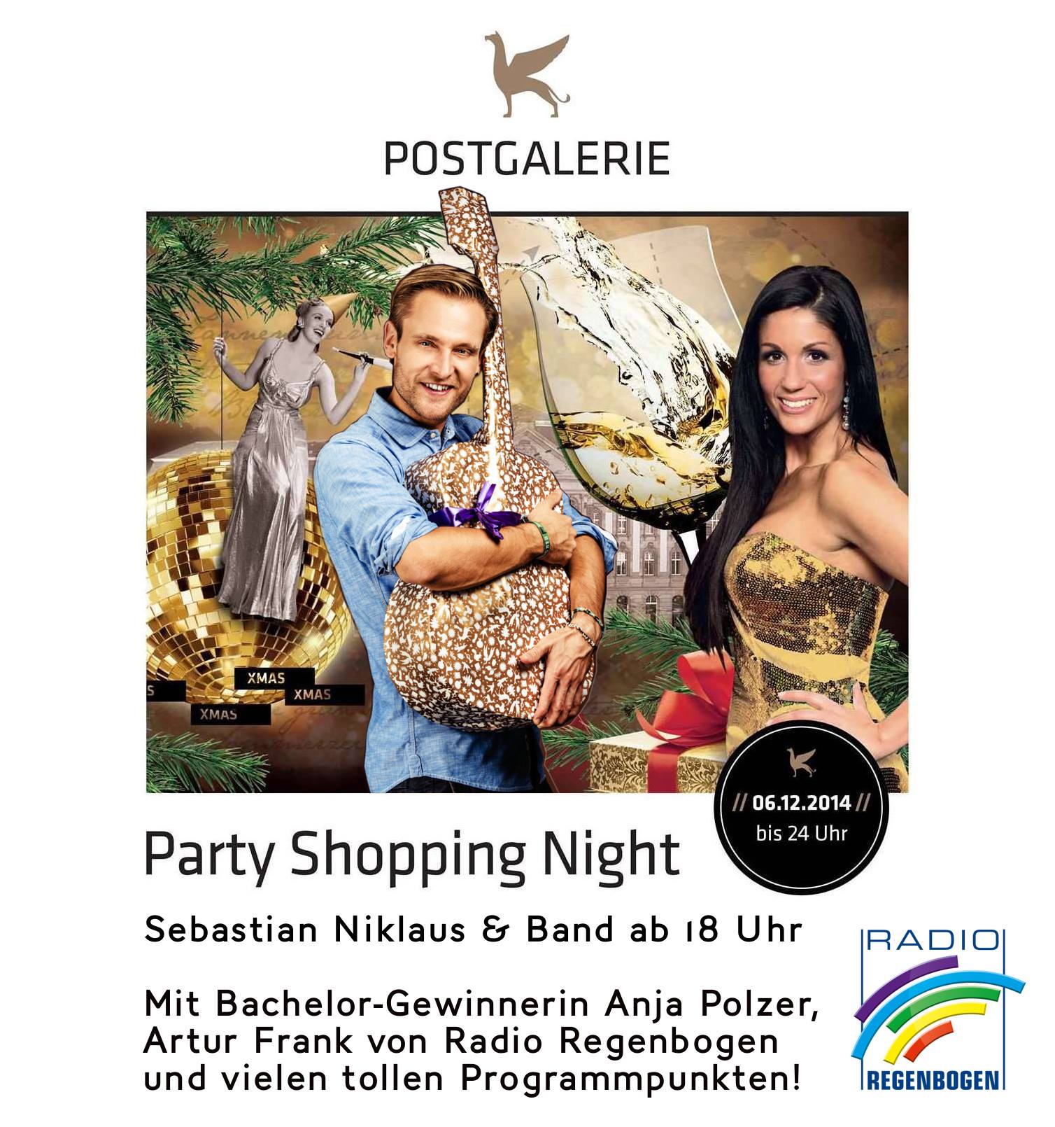 Postgalerie Karlsruhe am 6. Dezember 2014 - Mit Anja Polzer und Artur Frank von Radio Regenbogen