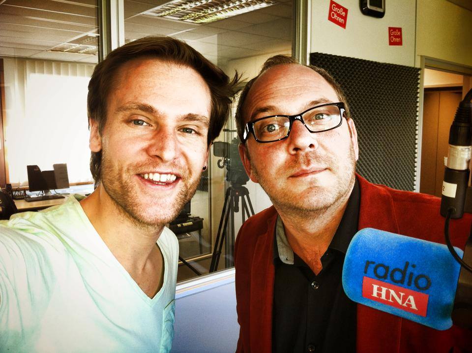 Mit Daniel Ebert im Radio HNA Studio in Kassel