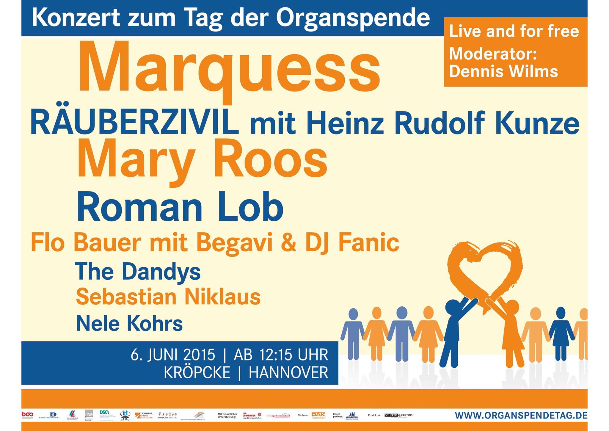 Großplakat Tag der Organspende in Hannover 2015