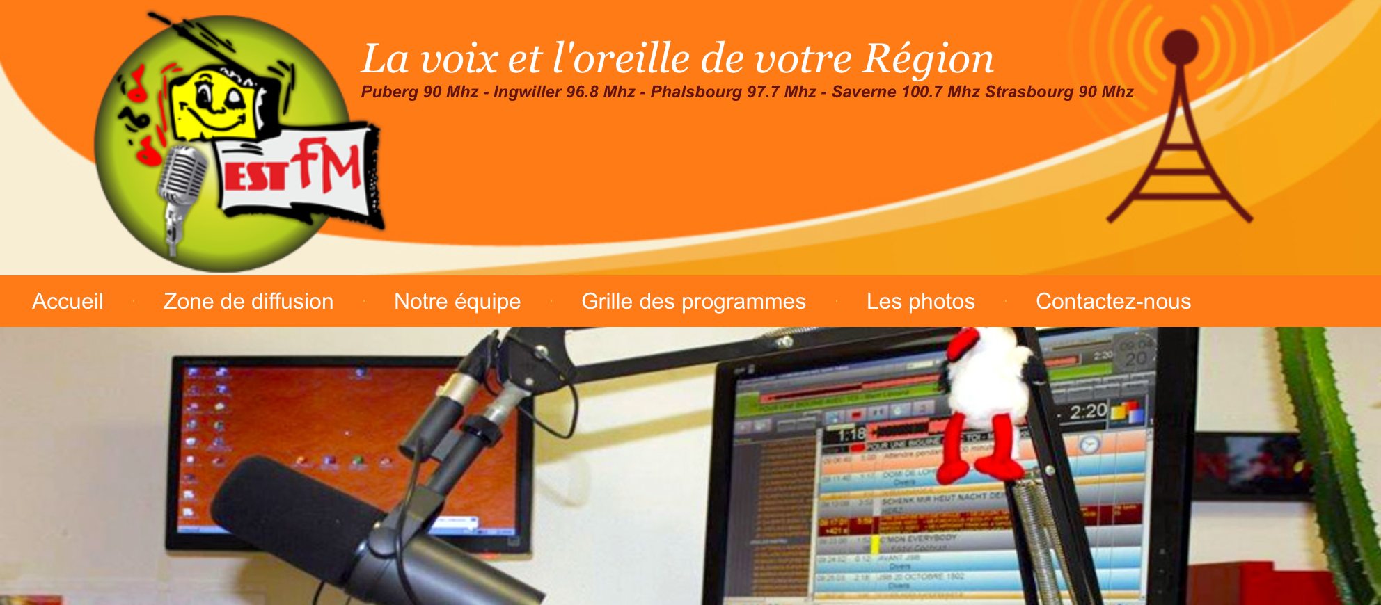Heute bei Radio EST FM in Frankreich